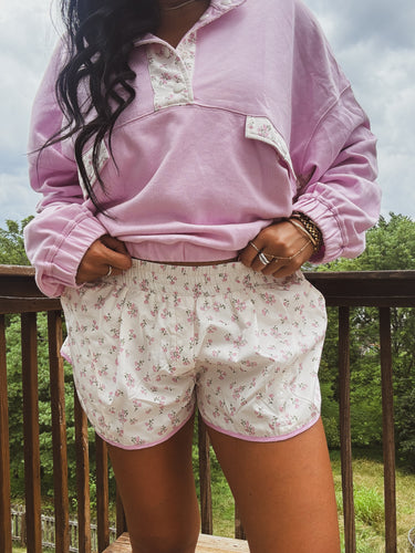 SWEET AS PIE FLORAL SHORTS