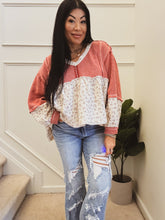 Load image into Gallery viewer, ROSALIE DITSY FLORAL BABYDOLL TOP