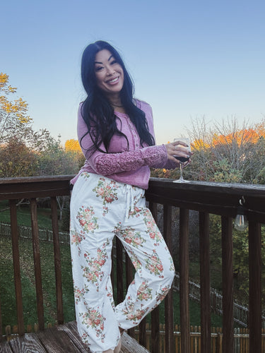 CACTUS BLOOM FLORAL SWEATPANTS