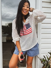 Load image into Gallery viewer, BLAKELEY FREEDOM FLAG HOODED PULLOVER