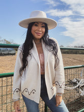 Load image into Gallery viewer, WILD HORSES SHAWL COLLAR CARDIGAN