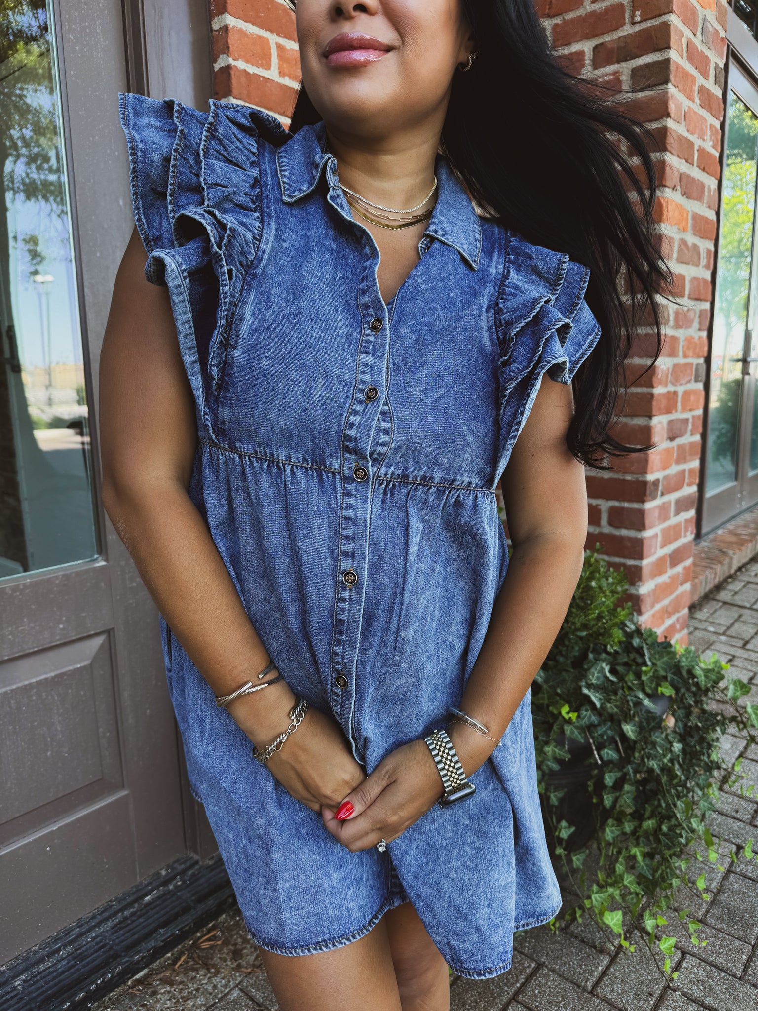 SANDY COAST DENIM DRESS Elleigh & Claire Boutique SANDY COAST DENIM DRESS Elleigh & Claire Boutique