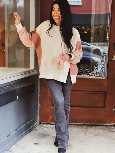 EASY TO STYLE MIXED MEDIA PULLOVER