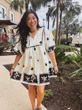 Load image into Gallery viewer, VINEYARD VILLA FLORAL DRESS