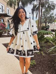 VINEYARD VILLA FLORAL DRESS
