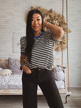 Load image into Gallery viewer, HAPPY SMILES STRIPE TOP