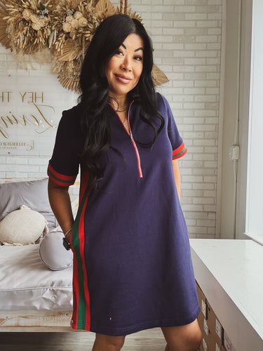 TIMELESS CLASSIC ZIP UP DRESS