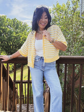 Load image into Gallery viewer, LEMONADE FIZZ OPEN KNIT CARDI
