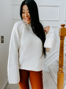 SIMPLE JOYS MOCK NECK SWEATER