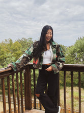 Load image into Gallery viewer, CAMO AND TIGER CROPPED JACKET