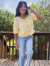 Load image into Gallery viewer, LEMONADE FIZZ OPEN KNIT CARDI