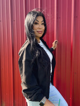 Load image into Gallery viewer, CITY SLICKER SUEDE BOMBER JACKET