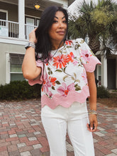Load image into Gallery viewer, ENCHANTED GARDEN FLORAL TOP