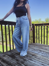 Load image into Gallery viewer, LAINEY FEATHERWEIGHT DRAWCORD PALAZZO JEANS
