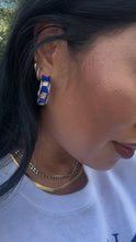 Load image into Gallery viewer, UK ENAMEL LOGO HOOPS