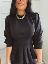 Load image into Gallery viewer, HOURGLASS PEPLUM TOP