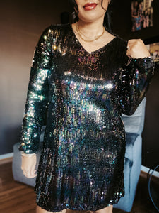 WIN THE CROWD SEQUIN DRESS