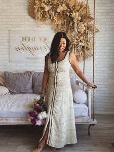CITY SOIRÉE GEOMETRIC MIDI DRESS