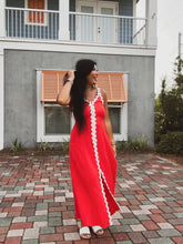 Load image into Gallery viewer, SWEET DARLING RIC RAC MIDI DRESS