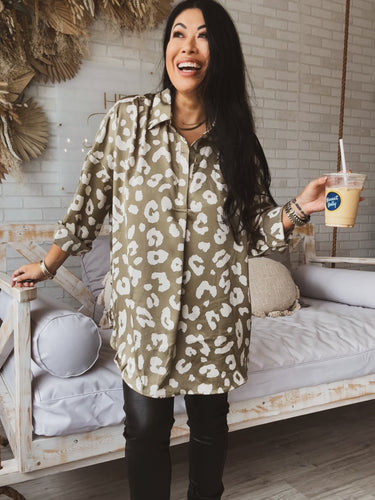 SPOT ON LEOPARD TUNIC