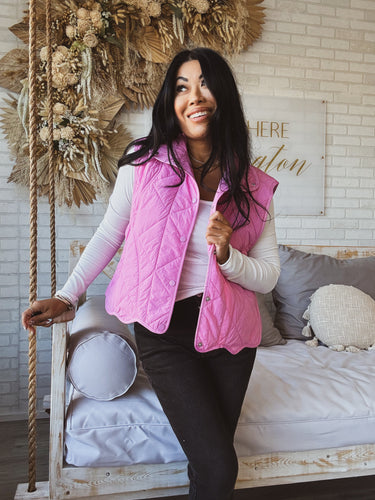GIRL TIME SCALLOPED EDGE VEST