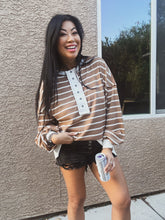Load image into Gallery viewer, COFFEE DATE WAFFLE KNIT PULLOVER