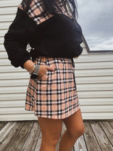 Load image into Gallery viewer, NORA PLAID SKORT