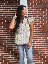 Load image into Gallery viewer, BLOOM AND GRACE RUFFLE TOP