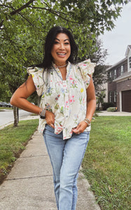 BLOOM AND GRACE RUFFLE TOP