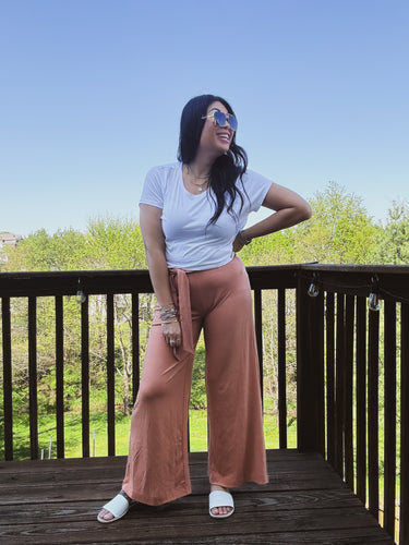UNWINDING IN PARADISE CROPPED PANTS