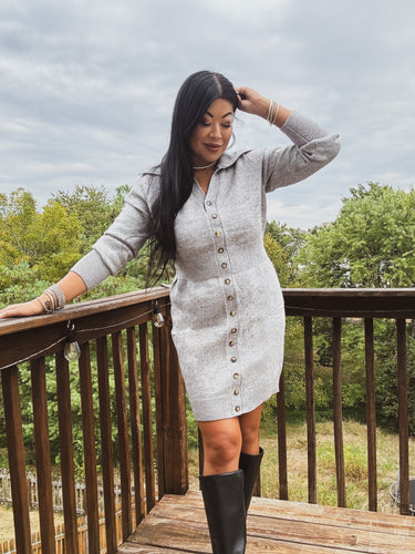 FALL IN LOVE SWEATER DRESS
