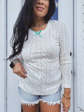 Load image into Gallery viewer, DARLING DITSY POINTELLE THERMAL TOP