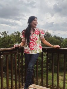 WILD BLOOMS FLORAL TOP