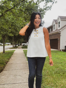 YACHT CLUB MEETUP SLEEVELESS TOP