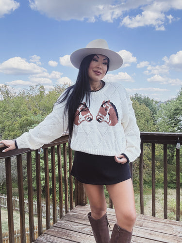 COWGIRL HORSE SWEATER