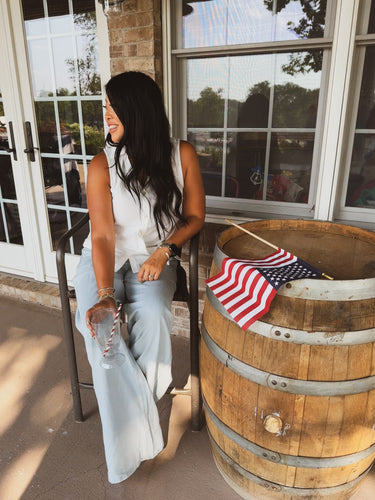 AMERICAN HONEY CHAMBRAY PANTS