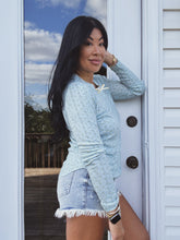 Load image into Gallery viewer, DARLING DITSY POINTELLE THERMAL TOP