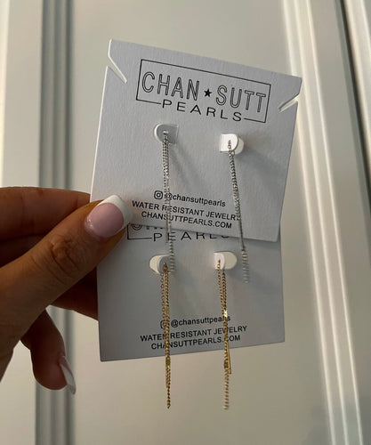 CHANSUTTPEARLS THREADED EARRINGS