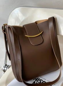 VEGAN LEATHER CROSSBODY SHOULDER BAG