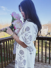 Load image into Gallery viewer, HIGHNOON HYDRANGEA MIDI DRESS