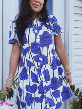 Load image into Gallery viewer, BLUE BONNETS TIERED DRESS