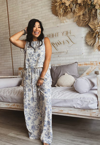 ENGLISH TEA PARTY WIDE LEG PANTS