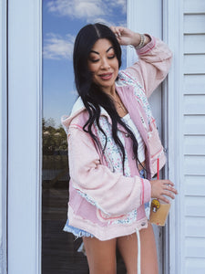 SWEET CHARM WAFFLE KNIT SHACKET