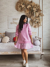 Load image into Gallery viewer, SO CHARMED SWEATSHIRT DRESS