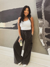 Load image into Gallery viewer, MARGO MINERAL WASH CARGO WIDE LEG PANTS