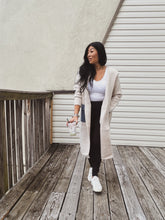 Load image into Gallery viewer, CRISP MORNINGS HOODED DUSTER CARDIGAN