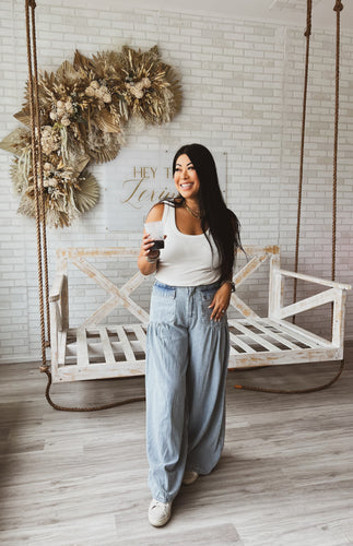 SANDY COAST WIDE LEG JEANS
