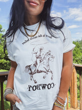 Load image into Gallery viewer, COWBOY OVERSIZED GRAPHIC TEE