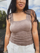 Load image into Gallery viewer, ALANI FLORAL SQUARE NECK TANK