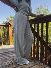 Load image into Gallery viewer, SERENITY SAGE TEXTURED PANTS